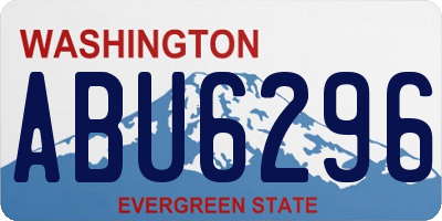 WA license plate ABU6296