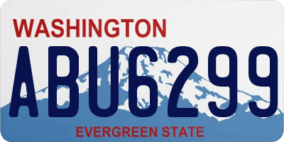 WA license plate ABU6299