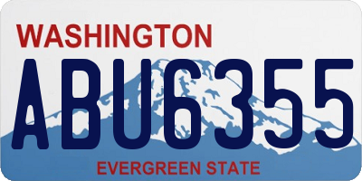 WA license plate ABU6355