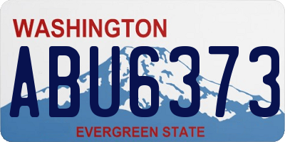 WA license plate ABU6373