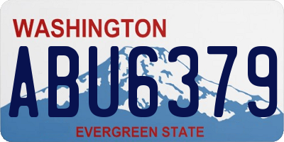 WA license plate ABU6379