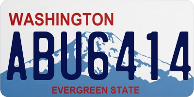 WA license plate ABU6414