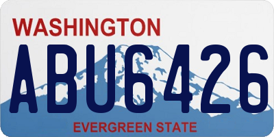 WA license plate ABU6426