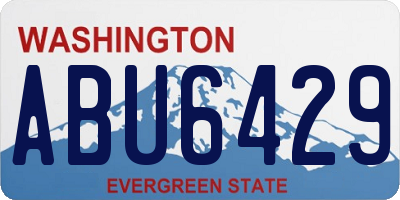 WA license plate ABU6429