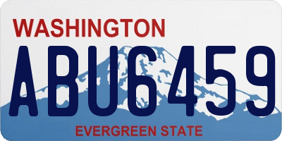 WA license plate ABU6459
