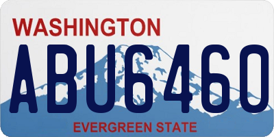 WA license plate ABU6460