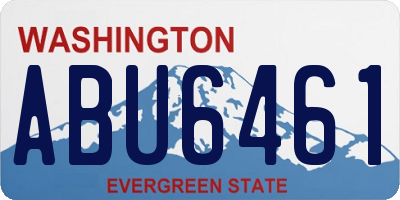 WA license plate ABU6461