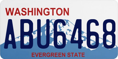 WA license plate ABU6468