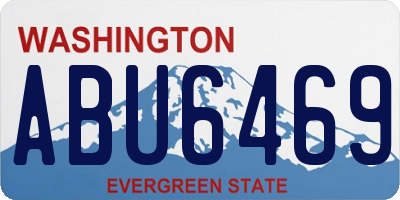 WA license plate ABU6469