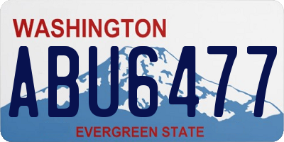 WA license plate ABU6477