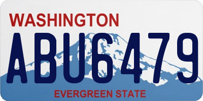 WA license plate ABU6479
