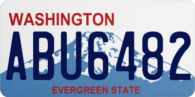 WA license plate ABU6482