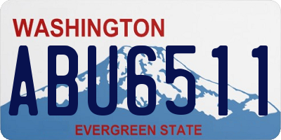 WA license plate ABU6511