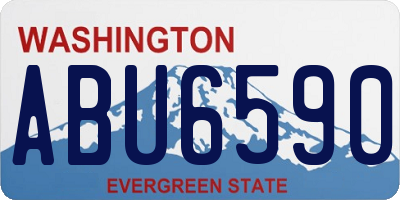 WA license plate ABU6590