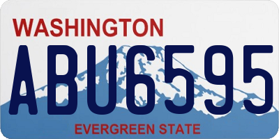 WA license plate ABU6595