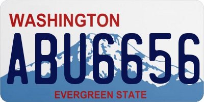 WA license plate ABU6656