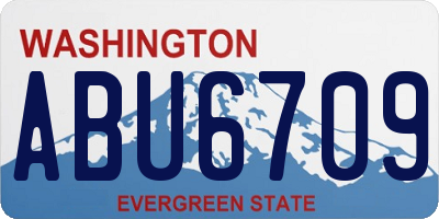 WA license plate ABU6709