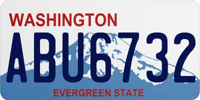 WA license plate ABU6732