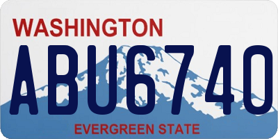 WA license plate ABU6740