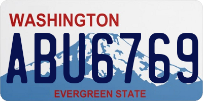 WA license plate ABU6769