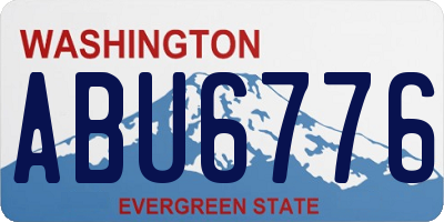 WA license plate ABU6776