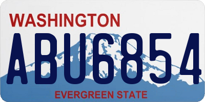 WA license plate ABU6854