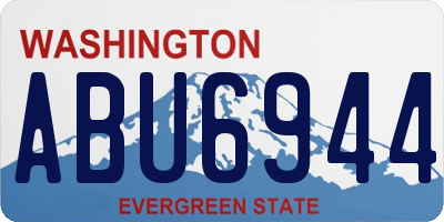 WA license plate ABU6944