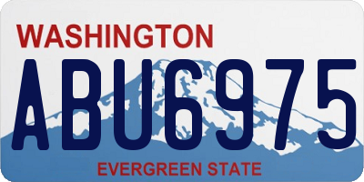 WA license plate ABU6975
