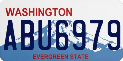 WA license plate ABU6979