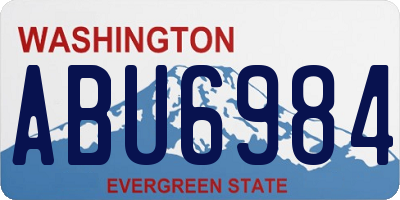 WA license plate ABU6984