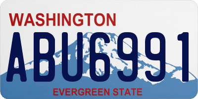 WA license plate ABU6991
