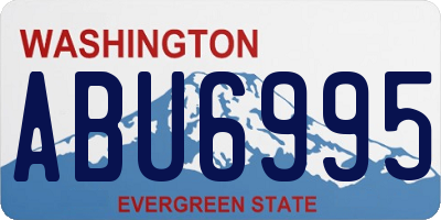 WA license plate ABU6995
