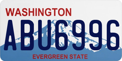 WA license plate ABU6996