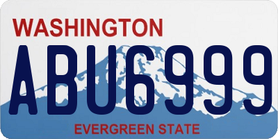 WA license plate ABU6999