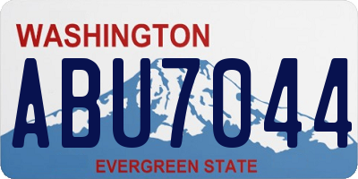 WA license plate ABU7044
