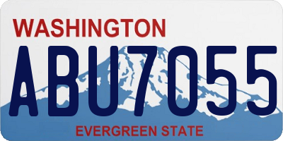 WA license plate ABU7055