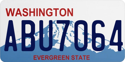WA license plate ABU7064