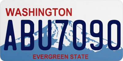 WA license plate ABU7090