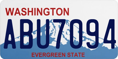 WA license plate ABU7094
