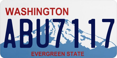 WA license plate ABU7117
