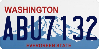 WA license plate ABU7132