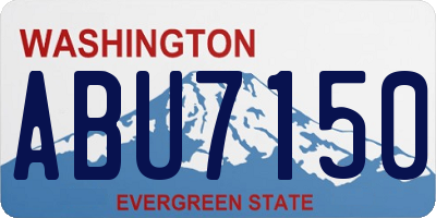 WA license plate ABU7150