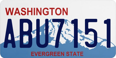 WA license plate ABU7151