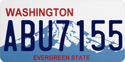 WA license plate ABU7155