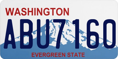 WA license plate ABU7160
