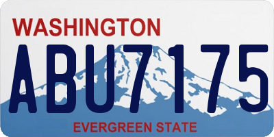 WA license plate ABU7175