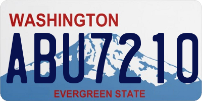 WA license plate ABU7210