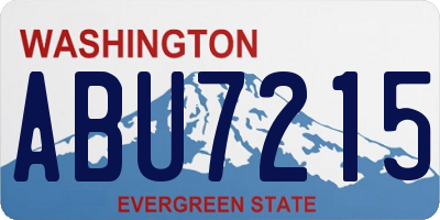 WA license plate ABU7215