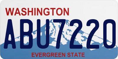 WA license plate ABU7220