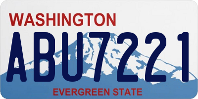 WA license plate ABU7221